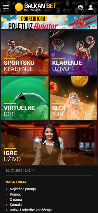 Balkan Bet Casino Mobile screenshot